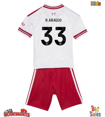 Liverpool Ronald Araujo #33 Replica Away Stadium Kit for Kids 2026-27 Short Sleeve (+ pants)